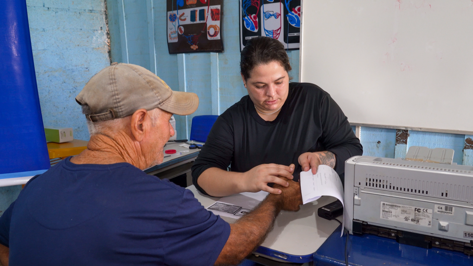 Além dos serviços sociais, a ação também ofereceu atendimentos de saúde 