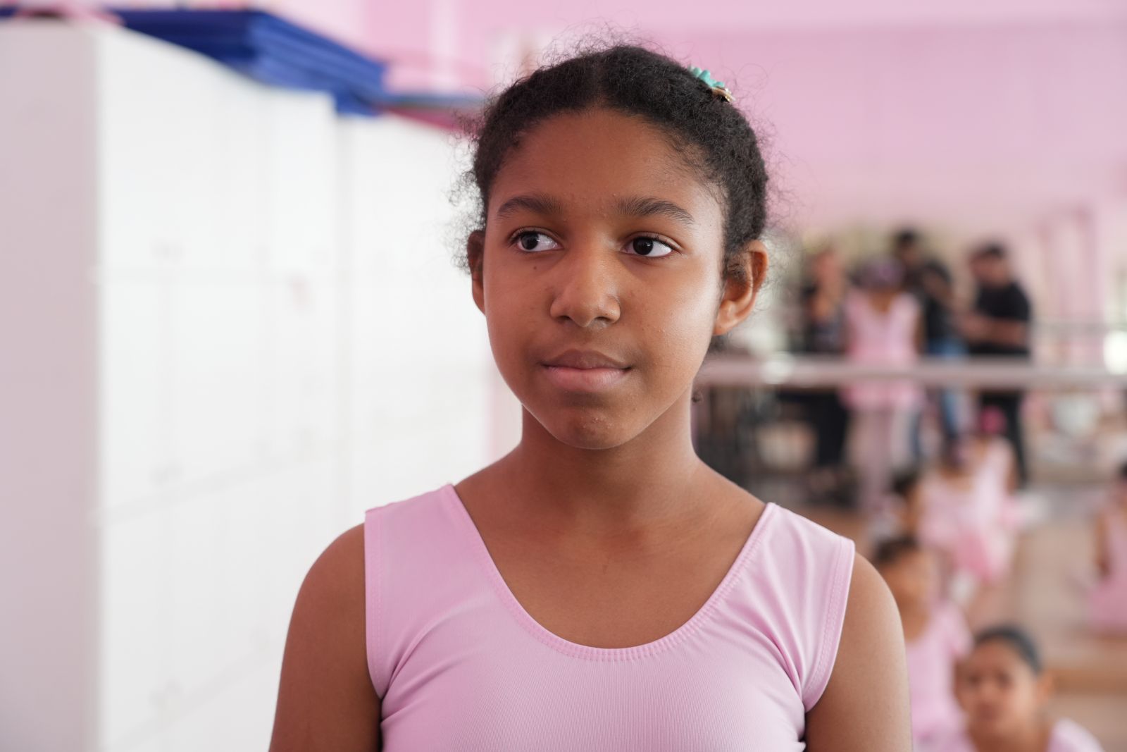 Ester Santos encontrou no ballet muito mais do que uma atividade no contraturno escolar